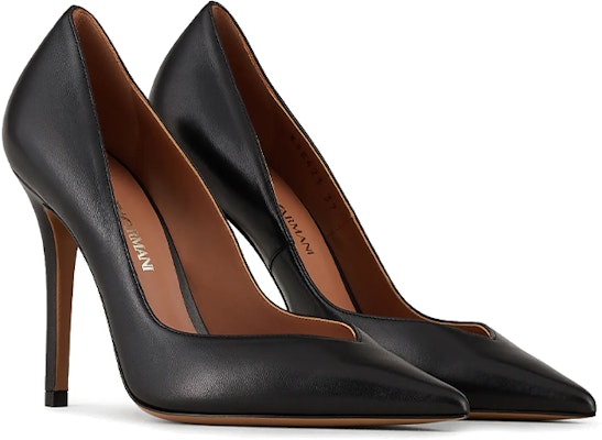 (Women) Emporio Armani Napa Leather Pointed Toe High Heels 'Black' X3E423XF271100002 Lookbook (Women) Emporio Armani Napa Leather Pointed Toe High Heels 'Black' X3E423XF271100002