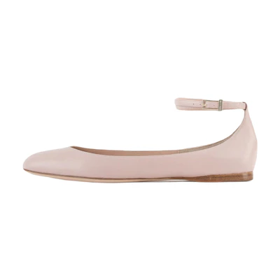 (W) Emporio Armani Nappa Ballet Flat 'Pink'