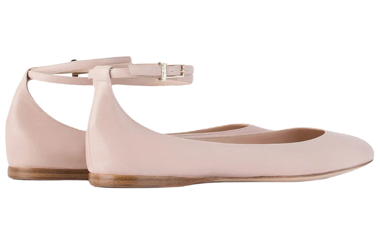 (W) Emporio Armani Nappa Ballet Flat 'Pink' 圖 3