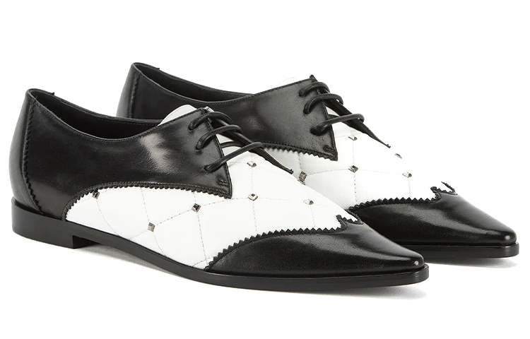 Lookbook (W) Emporio Armani Zapatos de Piel Negra con Cordones X3C166XN0991A040