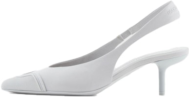 (Women) Emporio Armani Nappa Leather Slingback 'Grey' X3E453XF271100067 (Women) Emporio Armani Nappa Leather Slingback 'Grey' X3E453XF271100067
