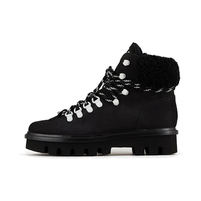 (W) Emporio Armani Neve Leather Boots 'Color Block Black'