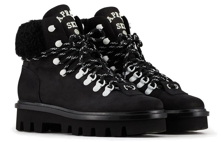 (W) Emporio Armani Neve Leather Boots 'Color Block Black' 圖 2