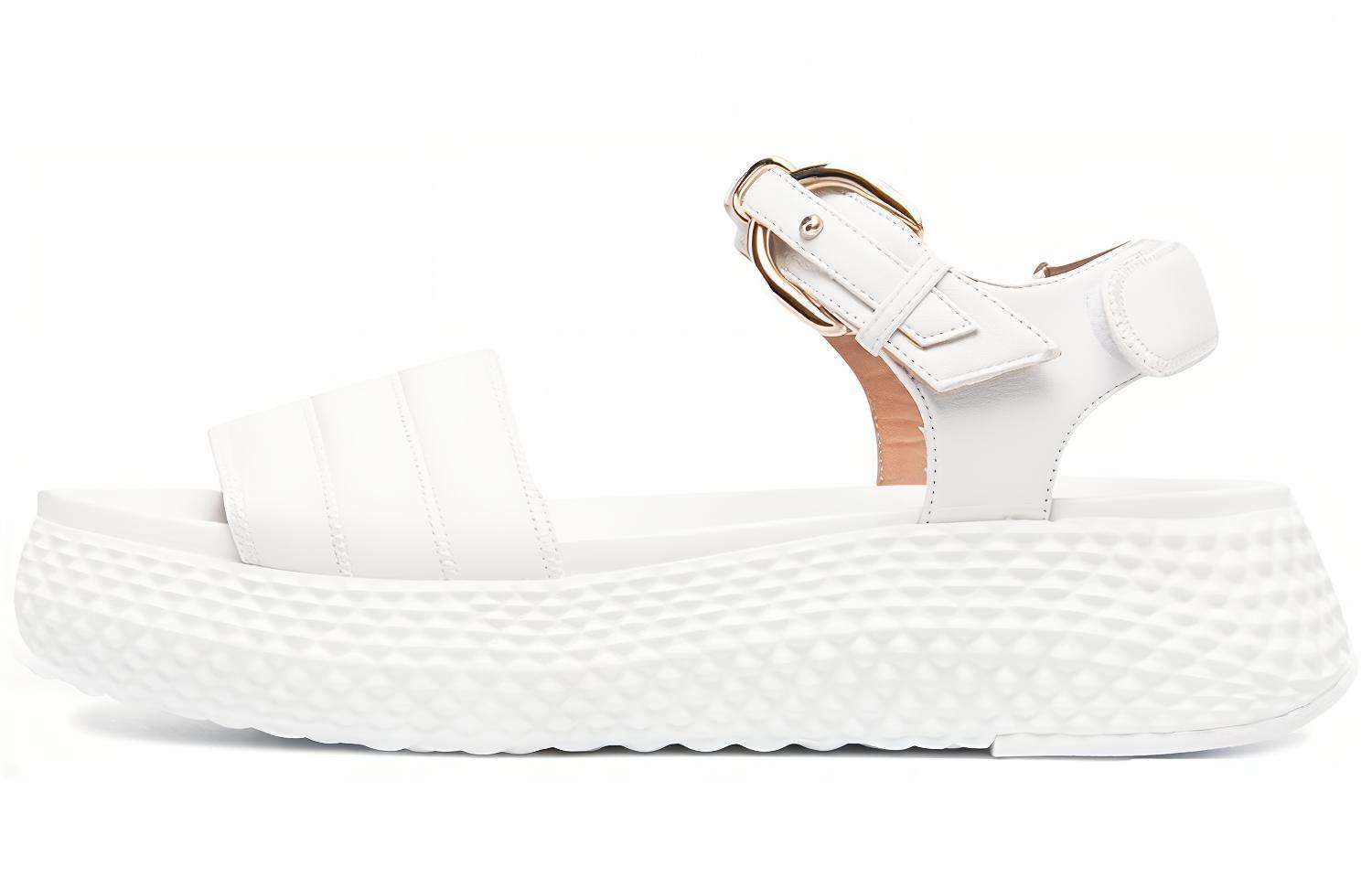 Buy (W) Sandal Platform Hujung Terbuka Emporio Armani 'Putih Ringkas' X3U095XL369K222