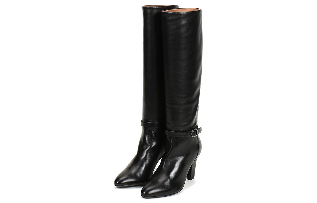 (W) Emporio Armani Over-the-Knee Leather Boots 'Black' 圖 3