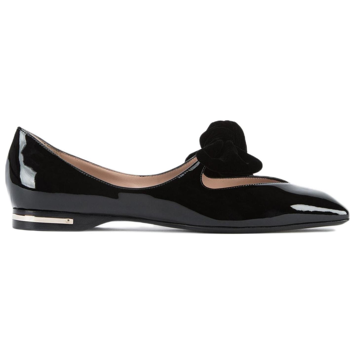 (W) Emporio Armani Patent Leather Flat 'Black Bow' 圖 2