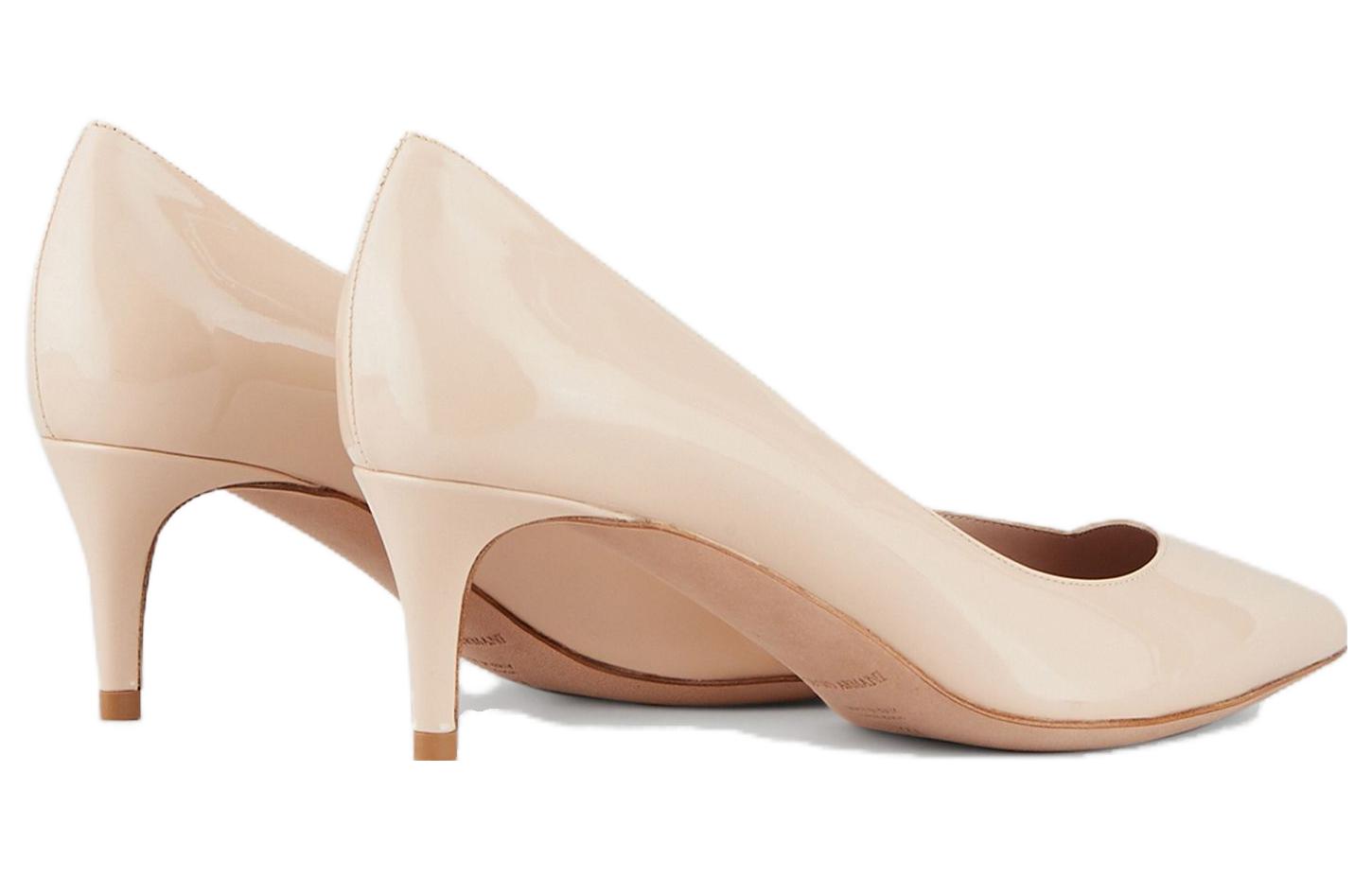 Shop (Women) Emporio Armani Pointed-Toe Kitten Heels 'Beige Comfort' X1E718XF024100124