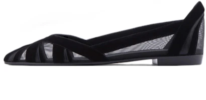 (Women) Emporio Armani Pointed Flat 'Black' X3D280XN6831K001 (Women) Emporio Armani Pointed Flat 'Black' X3D280XN6831K001