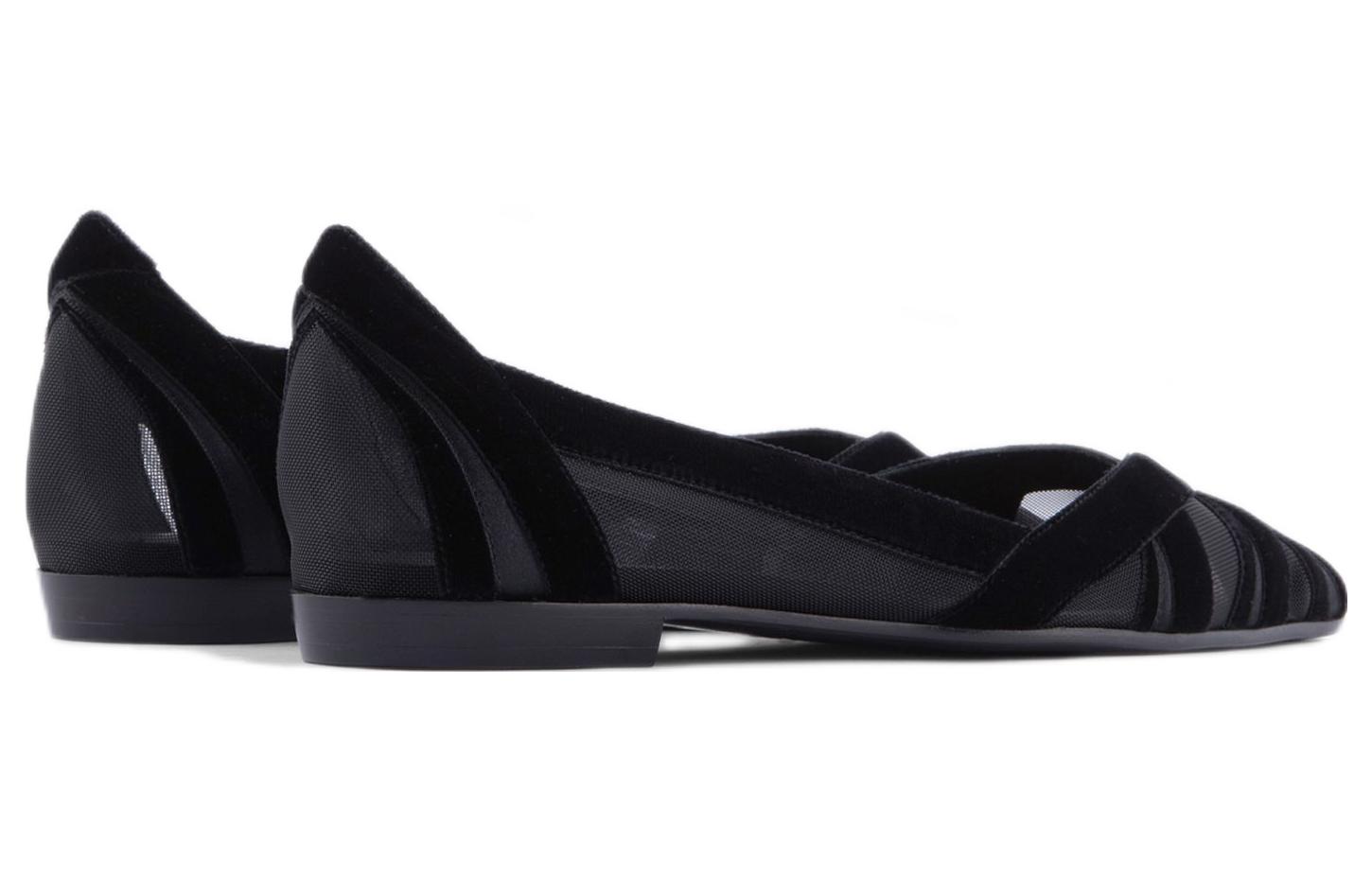 Shop (W) Emporio Armani Ballerines Pointues ''Noir'' X3D280XN6831K001