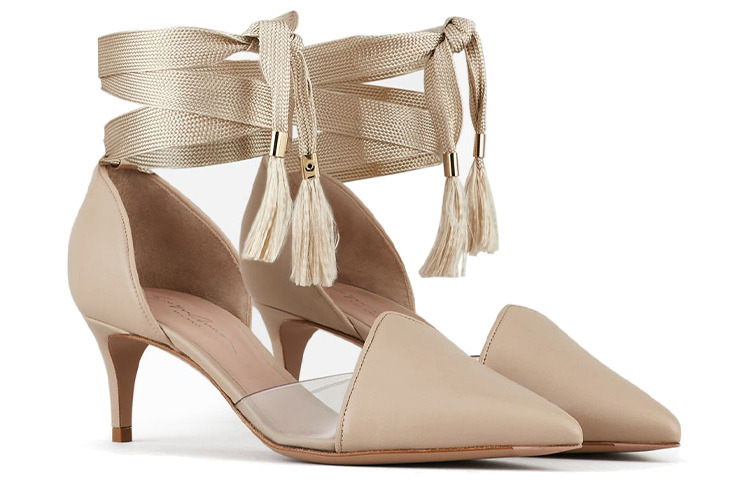 (W) Emporio Armani Pointed Toe High Heels 'Beige' 圖 3