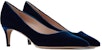 (W) Emporio Armani Kasut Tumit Tinggi Slip-On 'Deep Navy' X1E718XT684100285