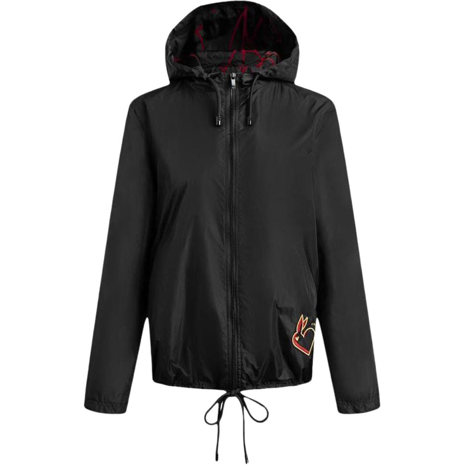 (Women) Emporio Armani Rabbit Print Hooded Jacket Black SS23 Collection 3R2B95-2NFAZ-0999