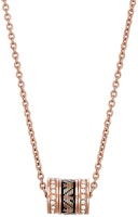 (Women) Emporio Armani Rose Gold Black Bead Stainless Steel Necklace. EGS2975221 (Women) Emporio Armani Rose Gold Black Bead Stainless Steel Necklace. EGS2975221