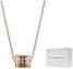 Order (Women) Emporio Armani Rose Gold Black Bead Stainless Steel Necklace. EGS2975221
