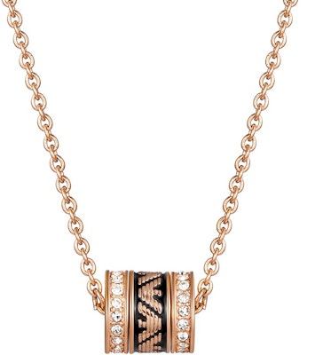 (Women) Emporio Armani Rose Gold Black Bead Stainless Steel Necklace. EGS2975221 Shop (Women) Emporio Armani Rose Gold Black Bead Stainless Steel Necklace. EGS2975221
