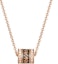 Shop (Women) Emporio Armani Rose Gold Black Bead Stainless Steel Necklace. EGS2975221
