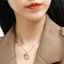 Purchase (Women) Emporio Armani Rose Gold Necklace with Pink Mother-of-Pearl Pendant. EG3375221