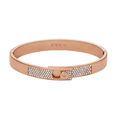 (Women) Emporio Armani Rose Gold Stainless Steel Bracelet. EGS3089221