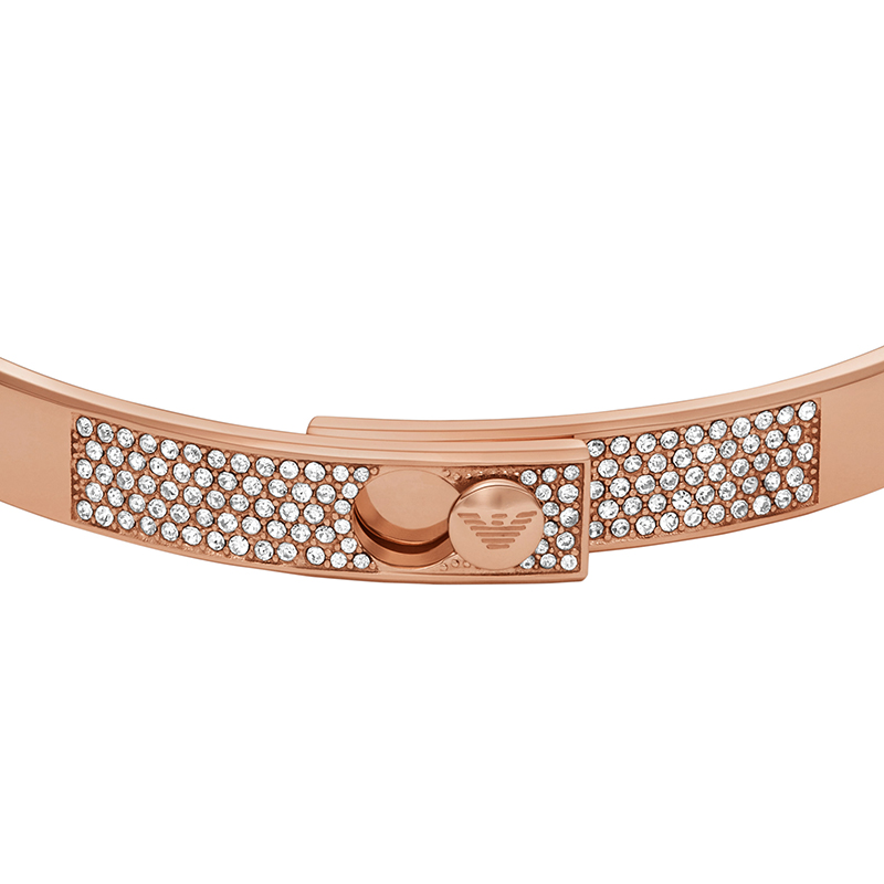 Lookbook (W) Emporio Armani Gelang Keluli Tahan Karat Warna Emas Mawar. EGS3089221