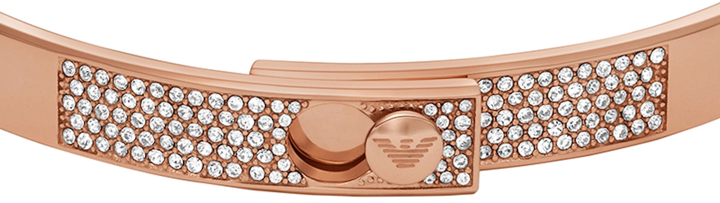 (W) Emporio Armani Gelang Keluli Tahan Karat Warna Emas Mawar. EGS3089221 Lookbook (W) Emporio Armani Gelang Keluli Tahan Karat Warna Emas Mawar. EGS3089221