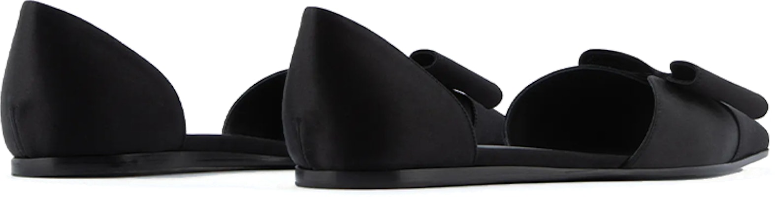 (Women) Emporio Armani Satin Ballet Flats 'Black Bow' X3D271XD064100002 Lookbook (Women) Emporio Armani Satin Ballet Flats 'Black Bow' X3D271XD064100002