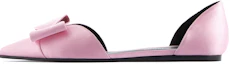 Buy (W) (女性用)エンポリオアルマーニ サテンバレエフラット 'ピンクボウ' X3D271XD064100139 X3D271XD064100139