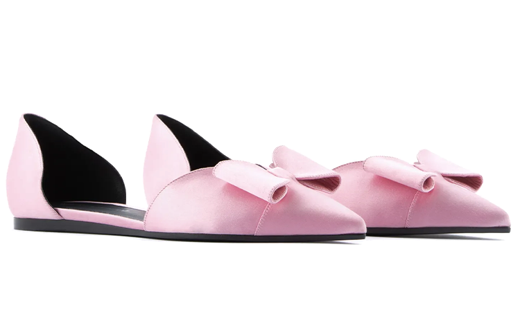 Lookbook (W) （女性用）エンポリオアルマーニ サテンバレエフラット 'ピンクボウ' X3D271XD064100139 X3D271XD064100139