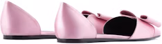 Shop (W) (女性用)エンポリオアルマーニ サテンバレエフラット 'ピンクボウ' X3D271XD064100139 X3D271XD064100139