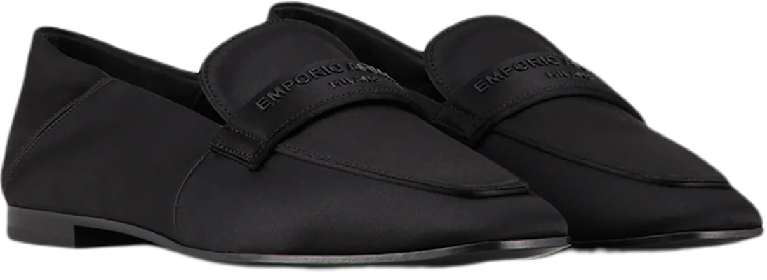 (W) Mocassin Satiné Emporio Armani ''Noir'' X3A086XM5871K001 Order (W) Mocassin Satiné Emporio Armani ''Noir'' X3A086XM5871K001
