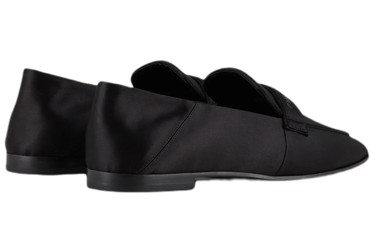 (W) Emporio Armani Satin Loafer 'Black' 圖 3