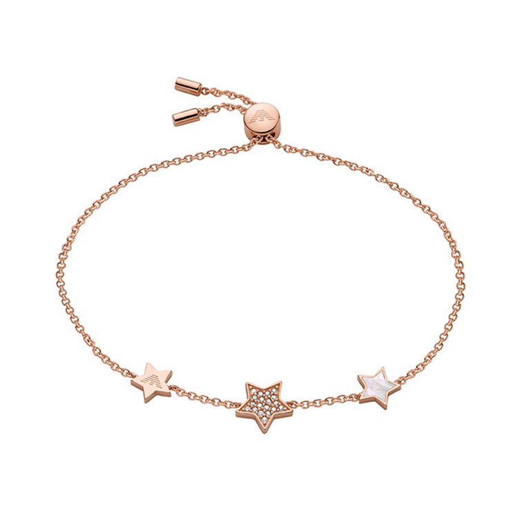 (Women) Emporio Armani Silver Bracelet with Starry Sky Crystal Accent EG3525C221