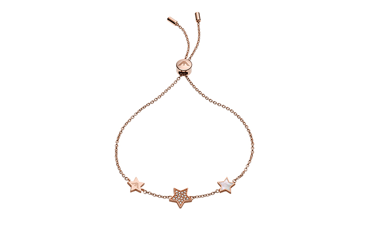 Lookbook (W) 엠포리오 아르마니 실버 팔찌 스타리 스카이 크리스탈 장식 EG3525C221