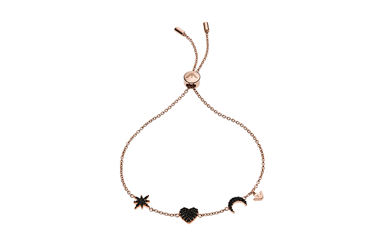 Order (W) Emporio Armani 女士银色星形吊坠手链 时尚925银首饰 EG3388221