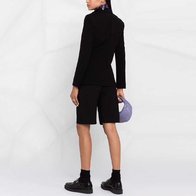 Shop (W) Blazer Slim Fit de Manga Larga con Botones Emporio Armani - Negro 6K2G68-2NJDZ-0999