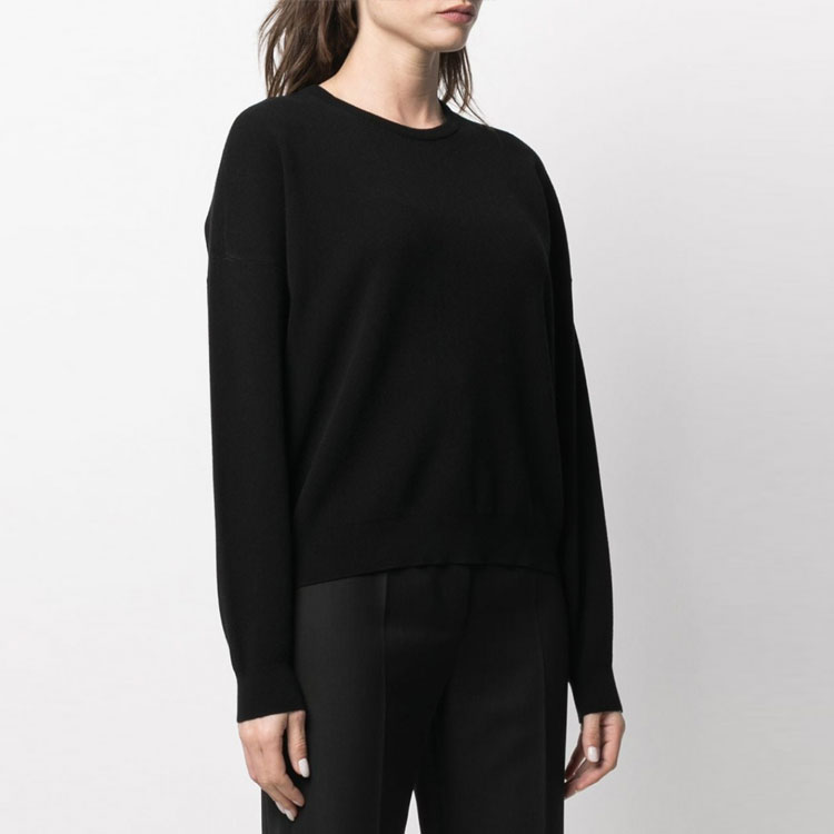 (Women) Emporio Armani Solid Color Crewneck Sweatshirt with Cuff Print 3K2MWA-2M24Z-0999 圖 4