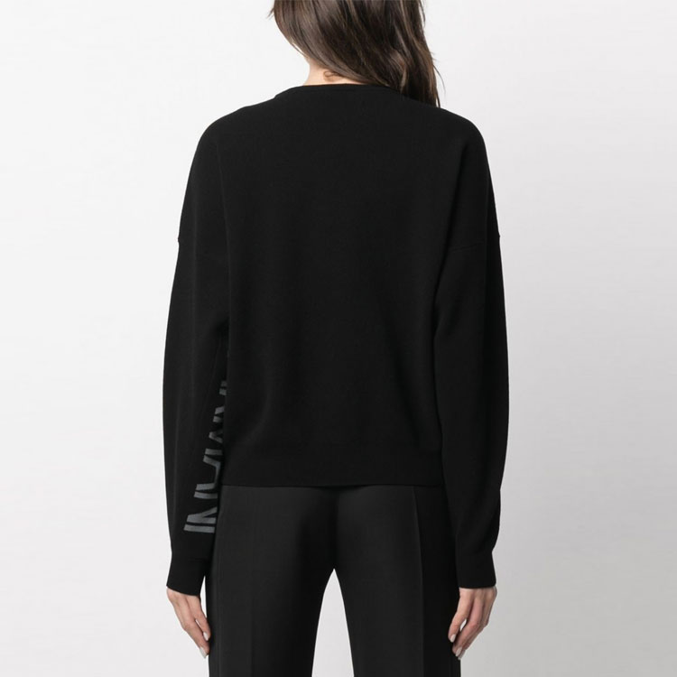 (Women) Emporio Armani Solid Color Crewneck Sweatshirt with Cuff Print 3K2MWA-2M24Z-0999 圖 5