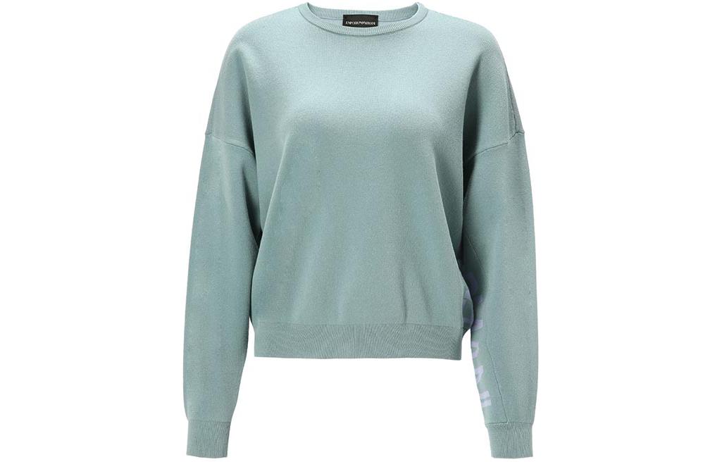 (Women) Emporio Armani Solid Color Crewneck Sweatshirt with Cuff Print 3K2MWA-2M24Z-0999 圖 6