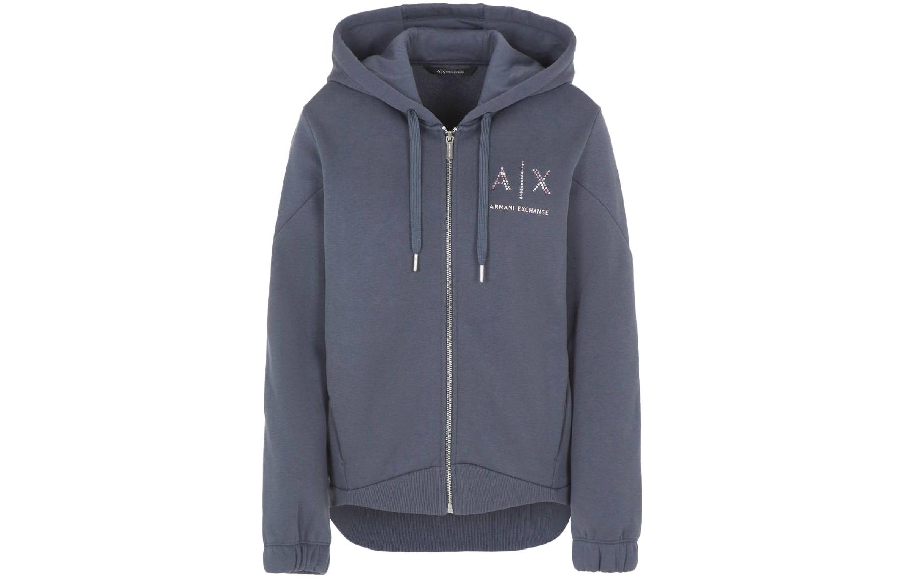 (Women) Emporio Armani Solid Color Zip Hoodie Sweatshirt 6RYM54-YJEFZ-17415 圖 6