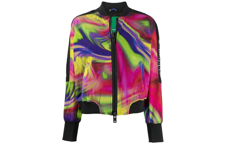 (Women) Emporio Armani SS22  Logo Tape Printed Flight Jacket Multicolor. 3L2BB12NE7Z-F906 圖 2