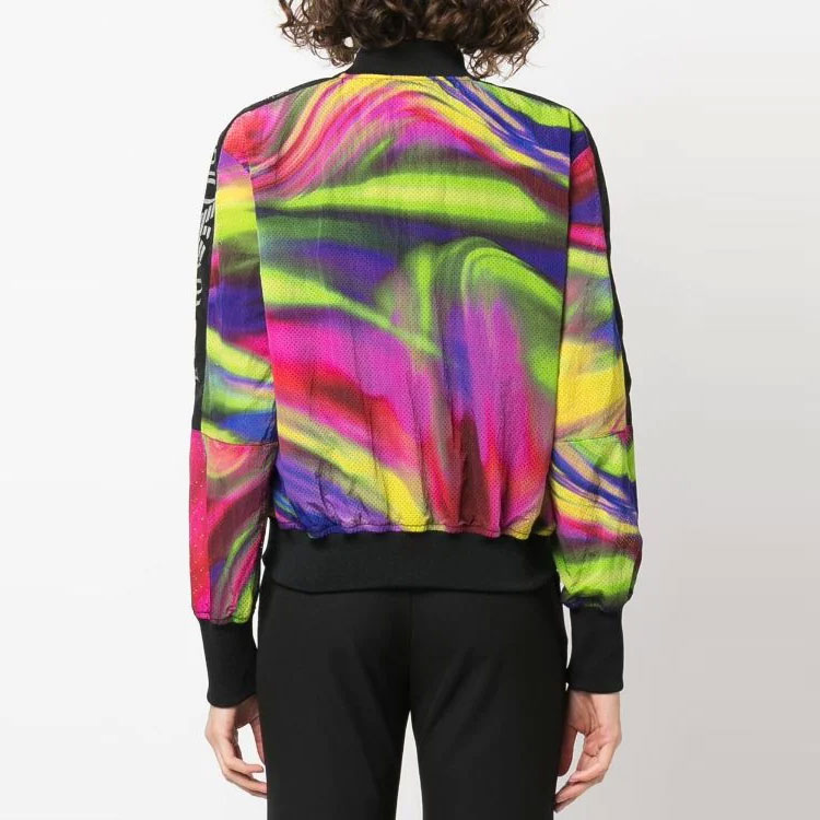 (Women) Emporio Armani SS22  Logo Tape Printed Flight Jacket Multicolor. 3L2BB12NE7Z-F906 圖 6