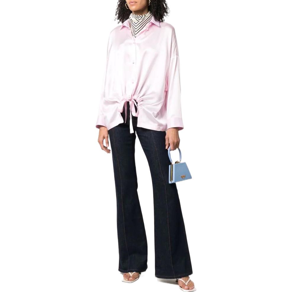 (Women) Emporio Armani SS22  Pink Pleated Button-Up Shirt. INC10T-I2311-327 圖 3