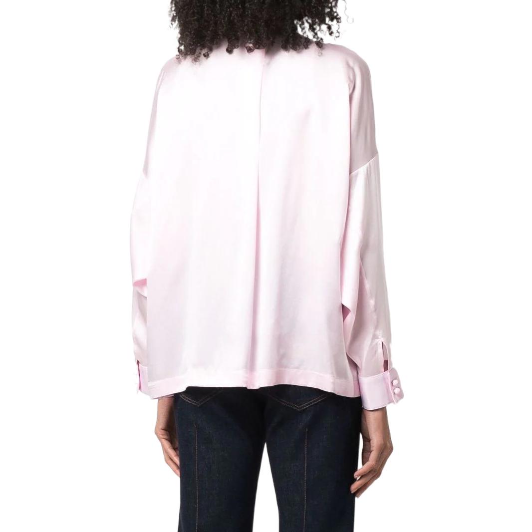 (Women) Emporio Armani SS22  Pink Pleated Button-Up Shirt. INC10T-I2311-327 圖 4