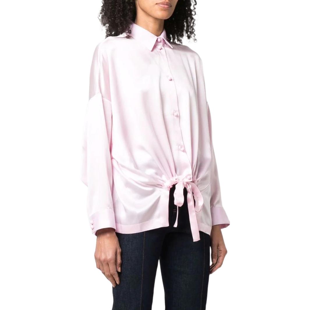 (Women) Emporio Armani SS22  Pink Pleated Button-Up Shirt. INC10T-I2311-327 圖 5