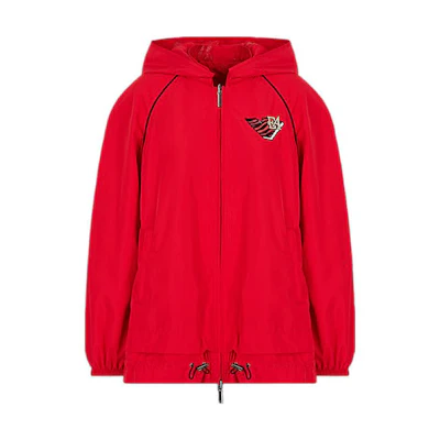 (Women) Emporio Armani SS22 Reversible Hooded Jacket Red Lunar New Year Edition 3L2B68-2NHAZ-0334