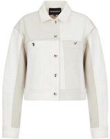 (Women) Emporio Armani SS22 White Patchwork Colorblock Jacket. 3L2B83-2ND2Z-0128 (Women) Emporio Armani SS22 White Patchwork Colorblock Jacket. 3L2B83-2ND2Z-0128