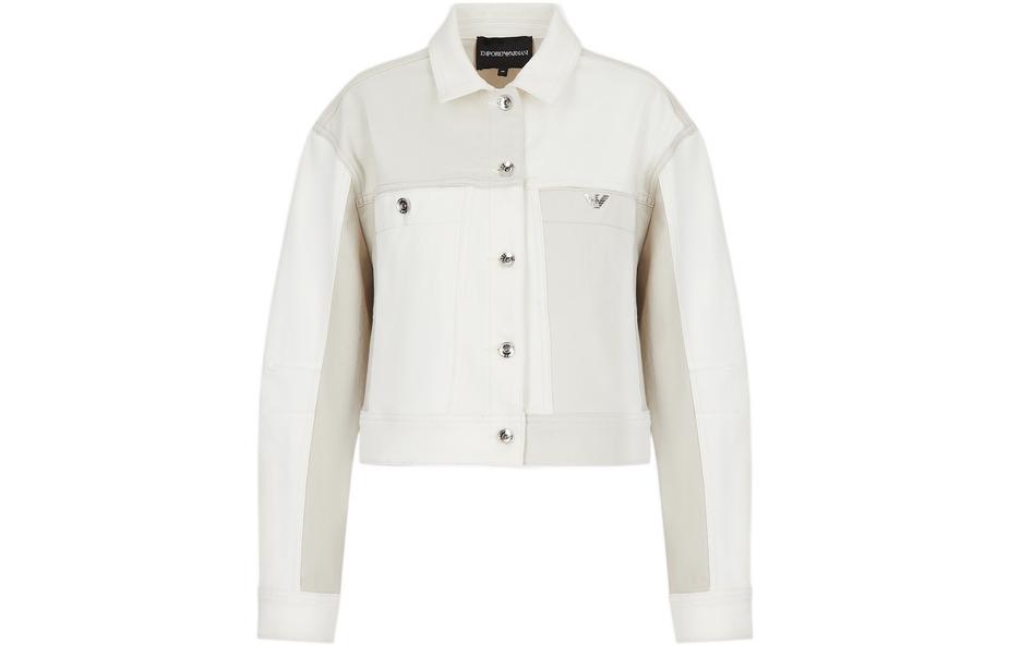 Order (W) Emporio Armani SS22 白色拼接拼布外套. 3L2B83-2ND2Z-0128