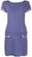 Buy (W) Vestido Emporio Armani SS22 Morado de Crochet con Manga Corta. 3L2AT2-2M12Z-0820