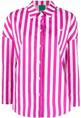 (Women) Emporio Armani SS22 Striped Colorblock Cotton Long Sleeve Shirt Women. 3L2CB32NF0Z-F115 Order (Women) Emporio Armani SS22 Striped Colorblock Cotton Long Sleeve Shirt Women. 3L2CB32NF0Z-F115