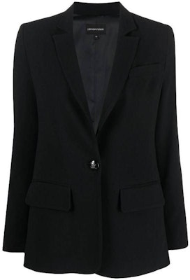 (W) Emporio Armani SS23 Blazer Hitam Lengan Panjang Butang Tunggal. 3R2G69-2NQ2Z-0999 Order (W) Emporio Armani SS23 Blazer Hitam Lengan Panjang Butang Tunggal. 3R2G69-2NQ2Z-0999