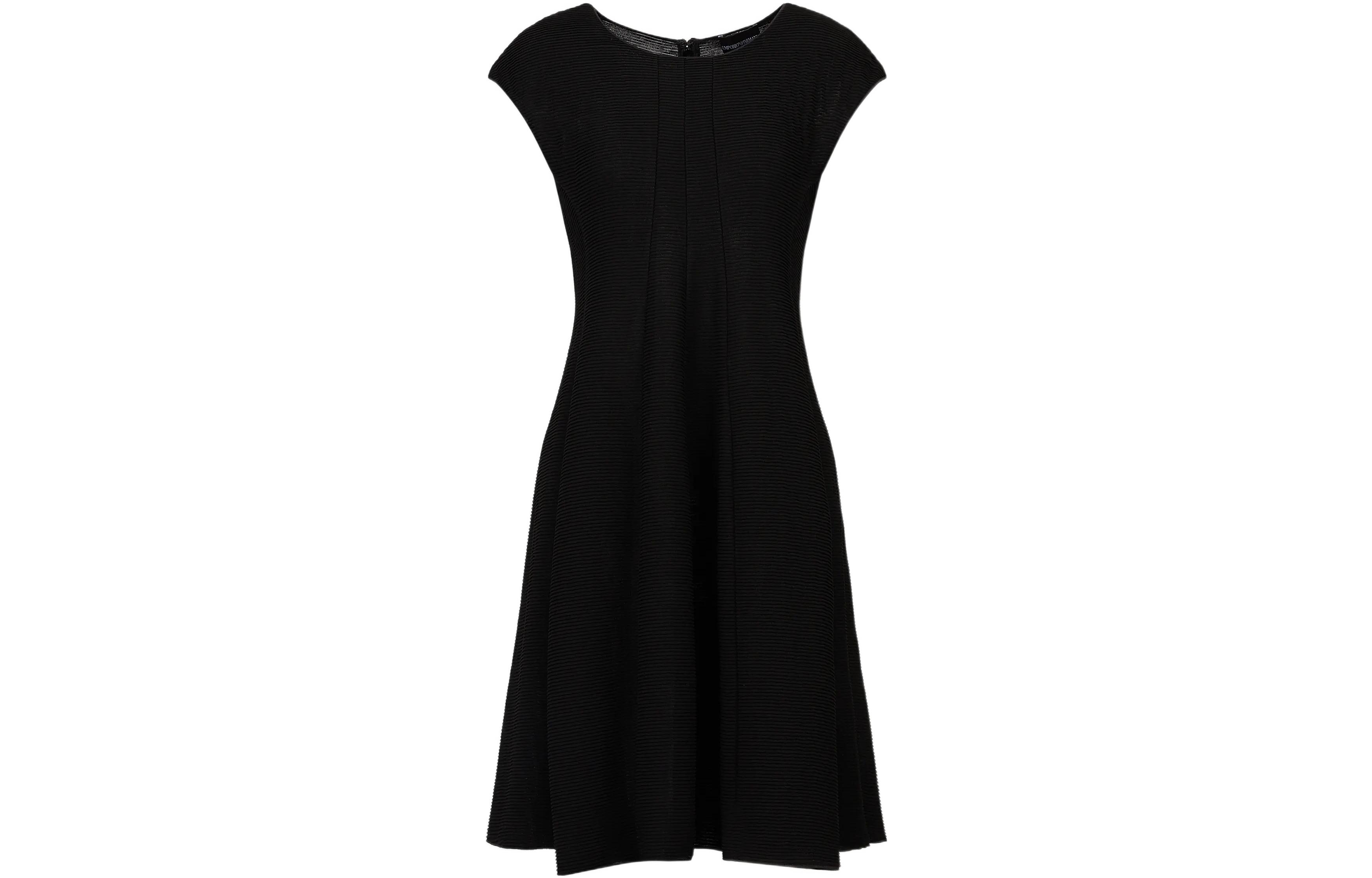 (Women) EMPORIO ARMANI SS23  Black Sleeveless Short Solid Color Dress 3R2A7B-2JWCZ-0999